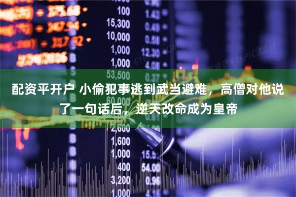 配资平开户 小偷犯事逃到武当避难，高僧对他说了一句话后，逆天改命成为皇帝